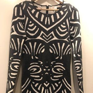Parker Dress Print Black & White Sz. S